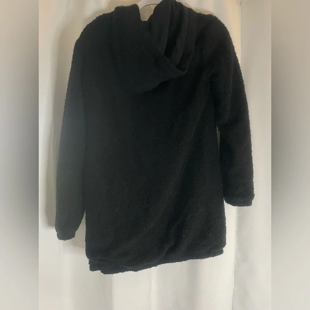 Hollister Textured Black Outerwear medium mens